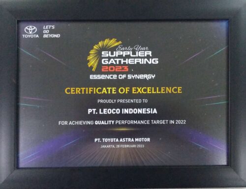 Quality recognition award by PT Toyota – Astra Motor